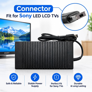 Cargador de TV de 240W, adaptador de corriente de 24V 10A, adaptador de CA para TV Sony, cargador compatible con TV LED LCD, cable de alimentación con enchufe cuadrado. - Product Image 5