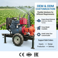 Pompe centrifuge à moteur diesel efficace, pompe à eau monophasée haute vitesse pour un dégagement rapide de l'eau