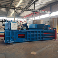 Presse à balles hydraulique horizontale de 100 tonnes, machine de compactage pour carton, plastique, textile, paille, tissu usagé, bouteilles en PET