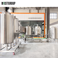Système de brassage de bière artisanale Nano Brewhouse de 50L, 70L, 100L, équipement de brasserie clé en main avec fermentateurs coniques