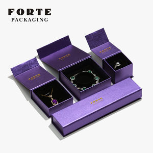 Шкатулка для ювелирных изделий из синей бумаги с бархатным кольцом - Product Image 6