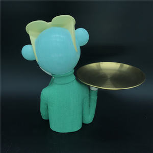 Encantadora estatua de resina realista y francamente soporte de mono verde con placa para decoración de festivales regalos Tienda escaparate - Product Image 4