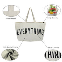 Offre Spéciale Logo personnalisé imprimé plaine recyclable rayure toile Shopping sac fourre-tout de haute qualité coloré sacs en toile surdimensionné