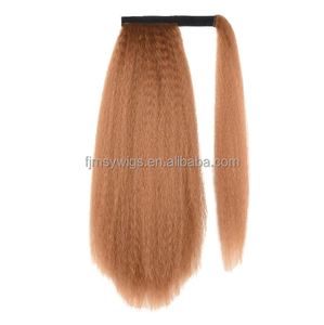 Coda di cavallo dritta estensione naturale lunghe code di cavallo avvolgono la <span class=keywords><strong>Clip</strong></span> in coda di cavallo pezzo capelli sintetici - Product Image 6