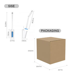 Keluaran baru sikat pembersih Toilet sekali pakai alat pembersih efektif dengan kepala sikat - Product Image 6