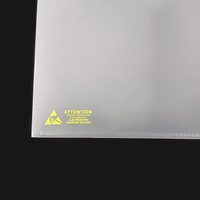 Carpeta de presentación antiestática A4/A5 Material plástico PP/PE de 0,18mm para SOP de sala limpia y electrónica