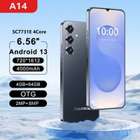 ZNNXECC A14 Fabrika Direkt Tedarik 6.6 İnç HD Geniş Ekranlı Akıllı Telefon 4GB+64GB 4000mAh Android 13 Süper Değerli Düşük Fiyatlı İngilizce