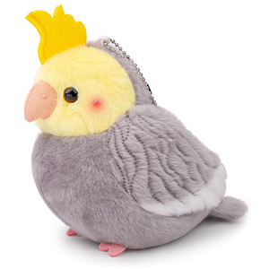 U432 produk baru mainan burung beo mewah lembut <span class=keywords><strong>Cockatiel</strong></span> gantungan kunci liontin boneka hadiah untuk ransel tas jimat gantungan kunci burung bayan mewah - Product Image 1