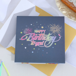 Biglietti d'Auguri Musicali Pop-up con Effetto Fuochi d'Artificio 3D Stereo, Luci e Suoni per Compleanni, Natale e San Valentino - Product Image 2