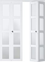 Portes de placard pliantes 36x80 Portes pliantes d'intérieur Portes miroir coulissantes à cadre en bois