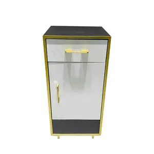 Barber shop mirror table locker can hold scissors, comb and other tools, noble appearance