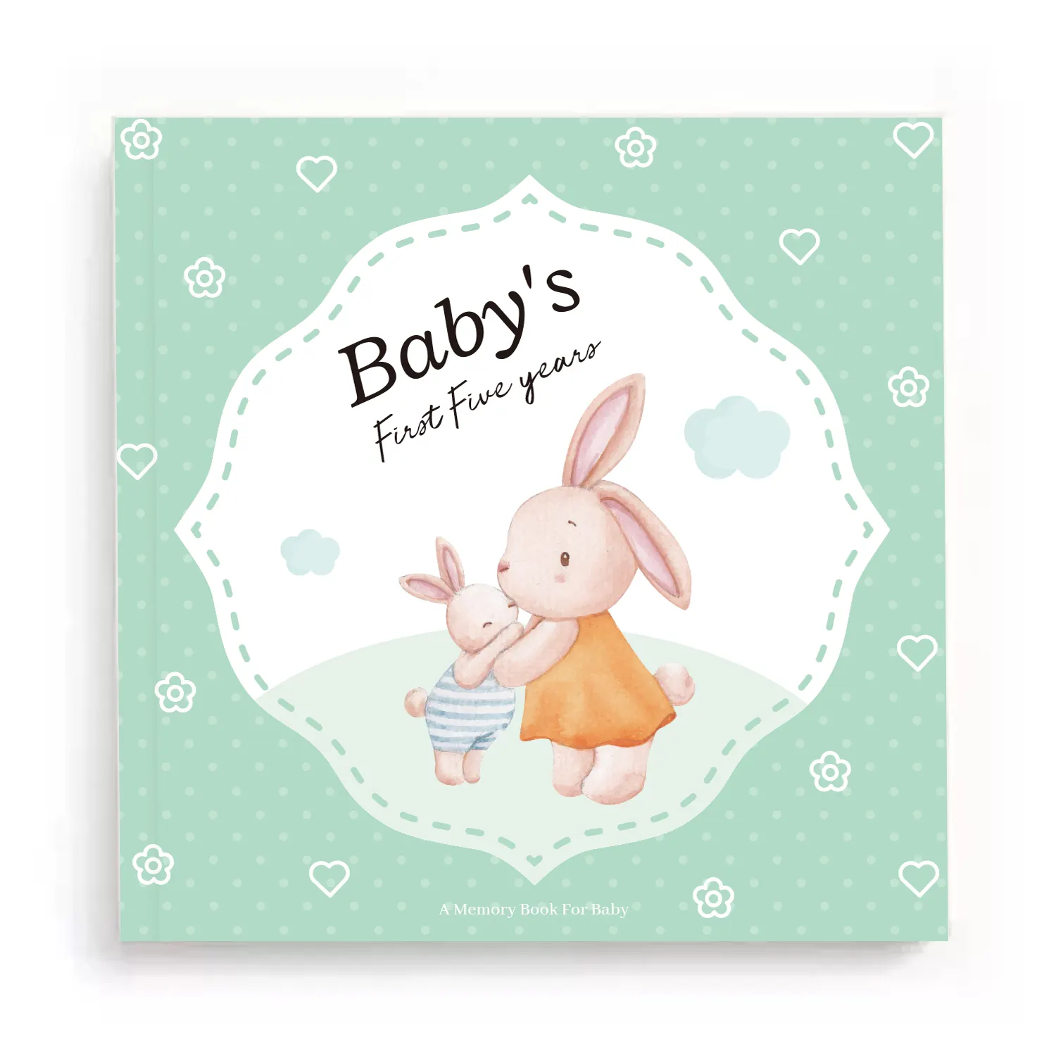 Custom Cute Keepsake Baby Memory Printing Hardcover Pregnancy Book Birth Plan Daily Gift Record Baby First book journal