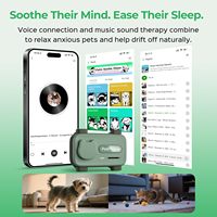 Traceur GPS intelligent étanche IP67 pour animaux de compagnie avec positionnement en temps réel, communication audio bidirectionnelle et suivi de santé pour chiens et chats