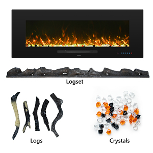 Chimenea eléctrica montada en la pared de 42 pulgadas Luxstar, <span class=keywords><strong>Kamin</strong></span> Artificial LED, 13 colores, cama de combustible con llama, Control remoto para Hotel doméstico - Product Image 6
