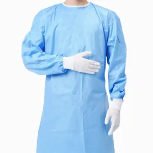 Vestido cirúrgico médico descartável para hospital