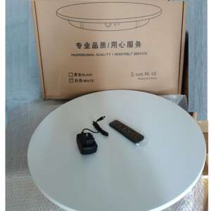 Plateau tournant électrique de 42 cm en plastique avec télécommande, rotation à 360 degrés, support d'affichage photographique, rechargeable par USB, pour photomaton - Product Image 6