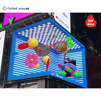 Panneau mural Led 3D 4D, grand écran d'affichage publicitaire, pour la construction, surface publicitaire, prix