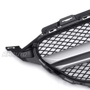 Parrilla Delantera Superior Negra/Plateada para Mercedes Benz Clase C W205 C200 C250 C300 C350 2015-2018 - Product Image 6