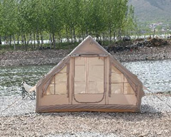 Grande <span class=keywords><strong>tente</strong></span> de camping à double porte Colonnes d'air épaisses pour rester pendant la nuit <span class=keywords><strong>Tente</strong></span> <span class=keywords><strong>gonflable</strong></span> de luxe pour l'extérieur - Product Image 2