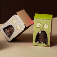 Boîte cadeau amusante de style européen pour Halloween, boîte à bonbons, boîte oreiller, emballage créatif personnalisé, boîte en carton, cadre photo pour bougie