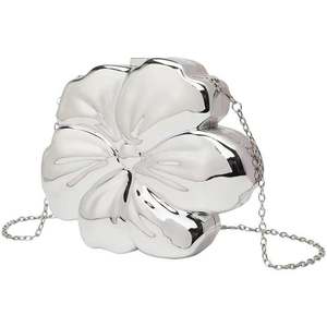 Borsa a Mano a Forma di Cuore con Strass per Donna, Pochette da Sera Dorata con Cristalli per Cerimonie - Product Image 3