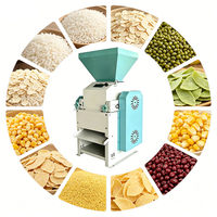 Machine de mouture de riz industrielle en acier inoxydable 304 pour céréales et snacks, capacité 450 kg/h, avec moteur, pour la vente en gros
