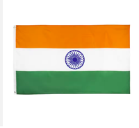 Vente en gros Polyester 3x5 FT drapeau national indien drapeau de tous les pays 3x5ft drapeau de l'Inde