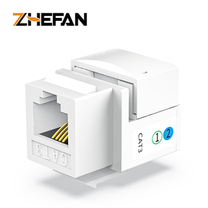Connecteur modulaire non blindé CAT3 Keystone Jack de haute qualité Module <span class=keywords><strong>Ethernet</strong></span> RJ11 plaqué or pour plaque murale/câble LAN <span class=keywords><strong>Ethernet</strong></span> - Product Image 2