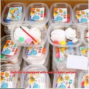 Diy Doll Graffiti Painted Plaster Model Car Decor <b>Creative</b> Handmade <b>Gift</b> Children - Product Image 1