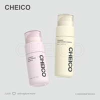 Vente en gros Bouteilles vides 60ml transparentes givrées rondes blanches avec bouchon compte-gouttes 30ml 40ml Bouteilles d'huile essentielle cosmétiques