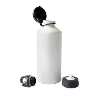 Botellas Deportivas de Aluminio Blancas para Sublimación <span class=keywords><strong>SUMEX</strong></span> PHOTO, Botella Portátil de Doble Tapa de 600 ml para Impresión por Transferencia de Calor - Product Image 4