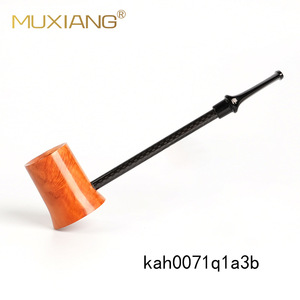 Muxiang Tobacco Pipe Straight Type Carbon Fiber Stem Lightweight Smoking Pipe For Men - Product Image 4