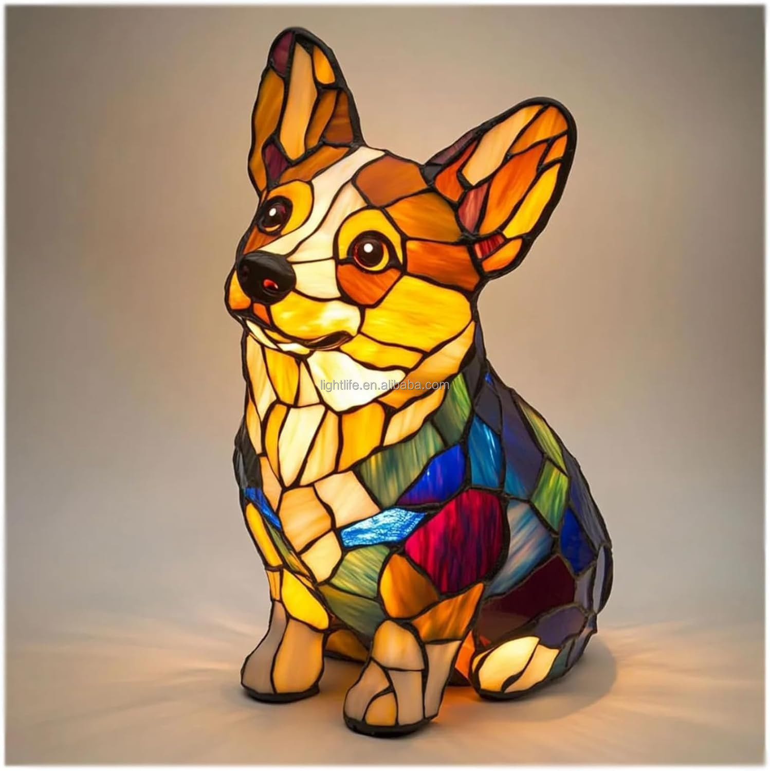 Colorful Corgi--sit