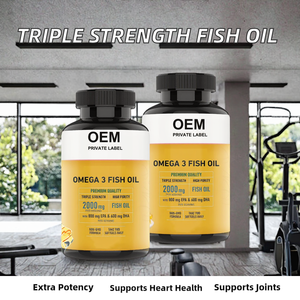 Капсулы с рыбьим жиром Омега-<span class=keywords><strong>3</strong></span> из дикой аляскинской рыбы тройной концентрации (<span class=keywords><strong>EPA</strong></span> 1300 мг, <span class=keywords><strong>DHA</strong></span> 1200 мг) для здоровья сердца и суставов у женщин, OEM/ODM, срок годности 24 месяца - Product Image 2