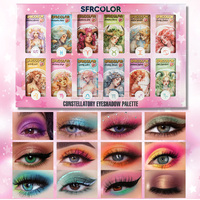 Palette de fards à paupières en papier Douze Constellations, haute qualité, haute pigmentation, nouveau design, marque privée, vente en gros OEM ODM S.f.r Color