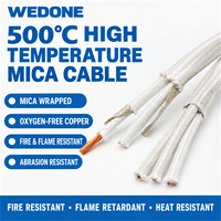 Kabel Serat Kaca Berisolasi Mika Tembaga Bebas Oksigen WEDONE GN500 0.6/1 KV untuk Kontrol Suhu Tungku Industri