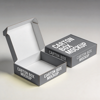 Boîte cadeau minimaliste grise imprimée numériquement, production en 72h, boîte d'expédition pour vêtements en carton imperméable