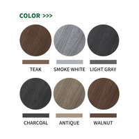 Plancher composite extérieur en WPC co-extrudé, résistant à l'eau et aux UV, pour terrasse de jardin, fourni directement par l'usine