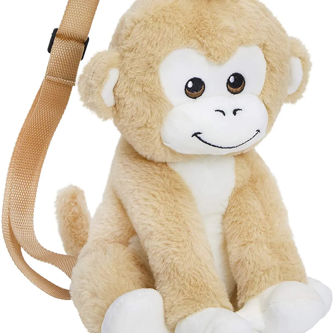 NEW CUTE Monkey Backpack Plush Toy Soft Stuffed Animal Gifts for Kids Bag for Travel and Adventure Napkins Bag Snack Backpack