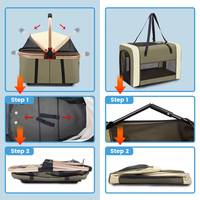 Poussette double couche pour chien, légère, pour deux animaux, multi-niveaux, grand espace, détachable et séparable