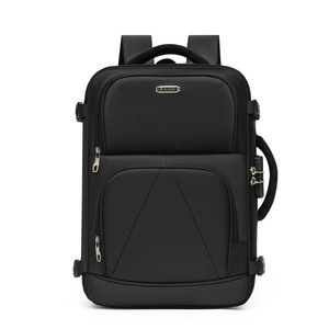 Waterproof Commuting <b>Backpack</b> for Men Women Large Capacity Oxford Durable Panelled Multifunctional Zipper Polyester - Product Image 1