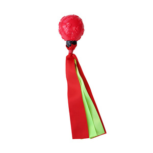 Jouet à mâcher pour chien, balle en ruban TPR, durable, pour le nettoyage dentaire, petite taille, pour l'intérieur - Product Image 1