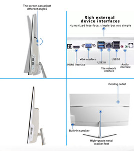 Thiết kế mới 21.5/23.8 inch tất cả trong một <span class=keywords><strong>PC</strong></span> Máy tính để bàn máy tính để bàn ứng dụng văn phòng làm việc chơi game với bàn phím có dây/chuột - Product Image 5