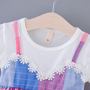 Vestido de Fiesta de Cumpleaños para Niñas Pequeñas, Diseño Sencillo con Estampado, Estilo Princesa, Fabricación China OEM - Product Image 2