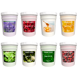 5 Gallons Custom Salon Spa Pédicure Pédicure Gommage au sucre Marque privée Blanchissant Hydratant Ingrédients exfoliants en profondeur - Product Image 1