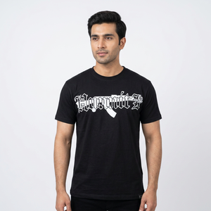 เสื้อยืดสตรีทแวร์ผู้ชาย คอโอ พิมพ์ลายสกรีนสีตามสั่ง ผ้าฝ้ายถัก 100% 380 GSM ระบายอากาศได้ดี URBAN PRODUCTIONS - Product Image 1