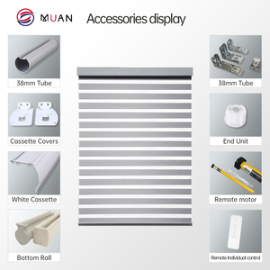 Persianas Enrollables Zebra Motorizadas Inteligentes con Bluetooth con Efecto Blackout <span class=keywords><strong>y</strong></span> Aislamiento Térmico para Dormitorio - Product Image 3