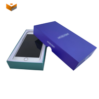 Boîte de téléphone rigide personnalisée avec logo imprimé en usine, avec insert floqué, boîte d'emballage pour téléphone portable, pour ensemble d'appareils électroniques