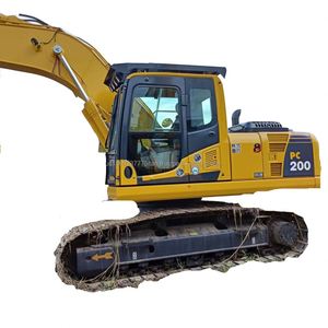 รถขุดไฮดรอลิกตีนตะขาบ Komatsu PC 200 มือสองของแท้จากญี่ปุ่น ขนาด 20 ตัน ราคาถูก - Product Image 1
