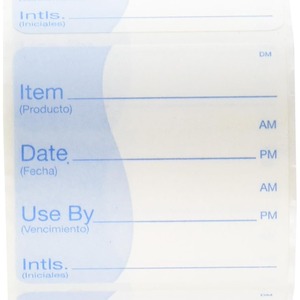 Etiquetas de Precio Removibles Personalizadas, 500 Etiquetas por Rollo, Multilínea, 8 Caracteres por Línea, Fecha de Uso, Bilingües - Product Image 1